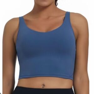 Women's Blue Crop Top
